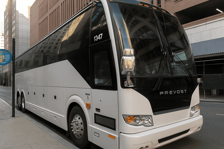 a Tuscaloosa Coach Bus Service coach bus