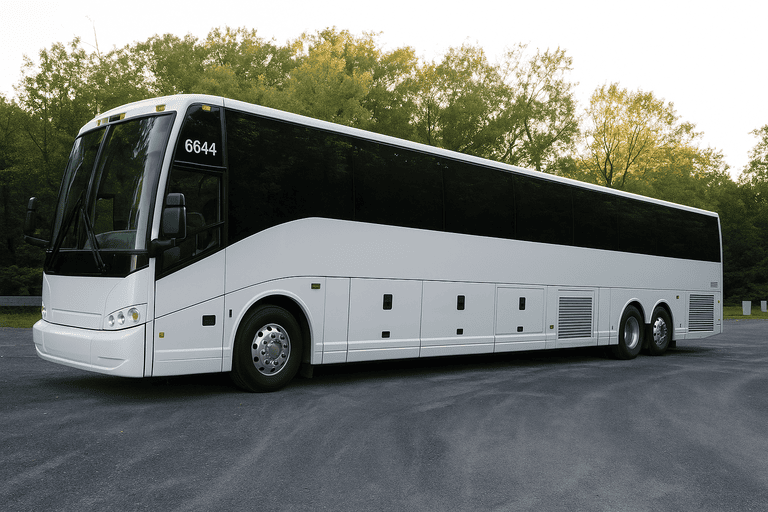 exterior of Tuscaloosa Coach Bus Service coach bus
