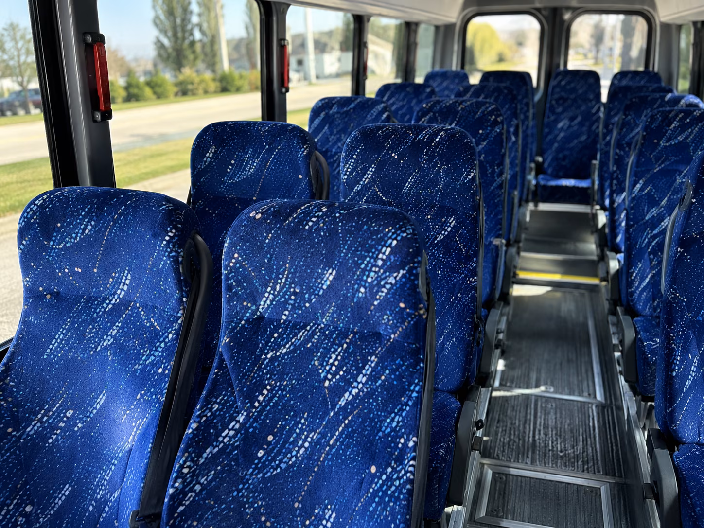 tuscaloosa 15 passenger minibus inside