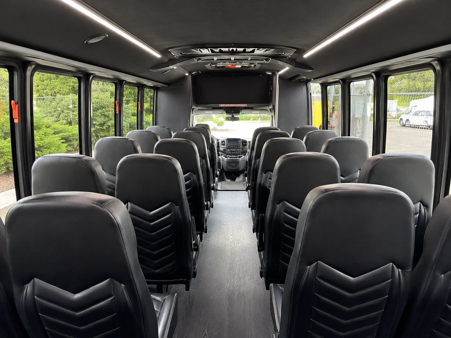tuscaloosa 15 passenger minibus interior