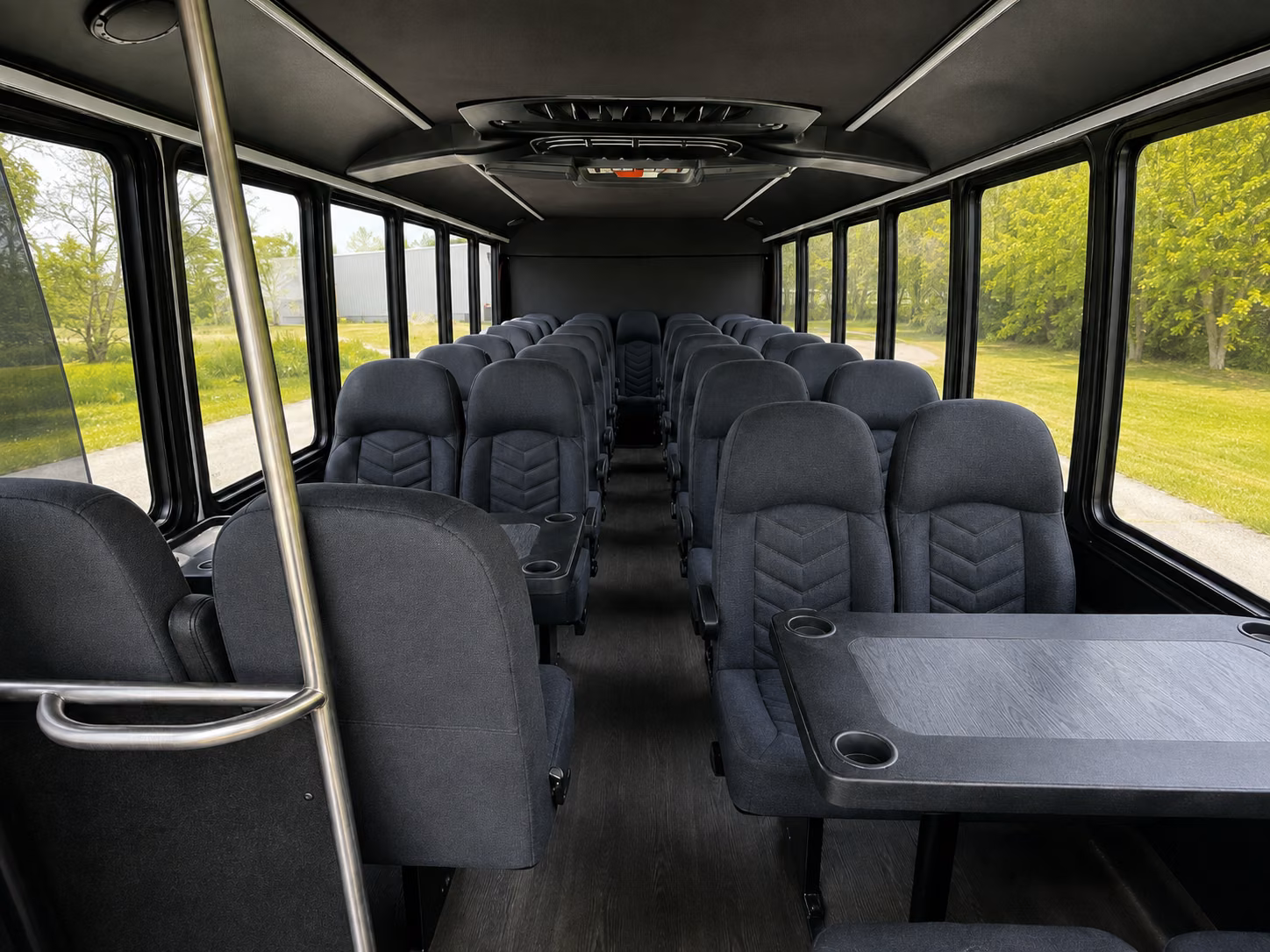 tuscaloosa 18 passenger minibus inside
