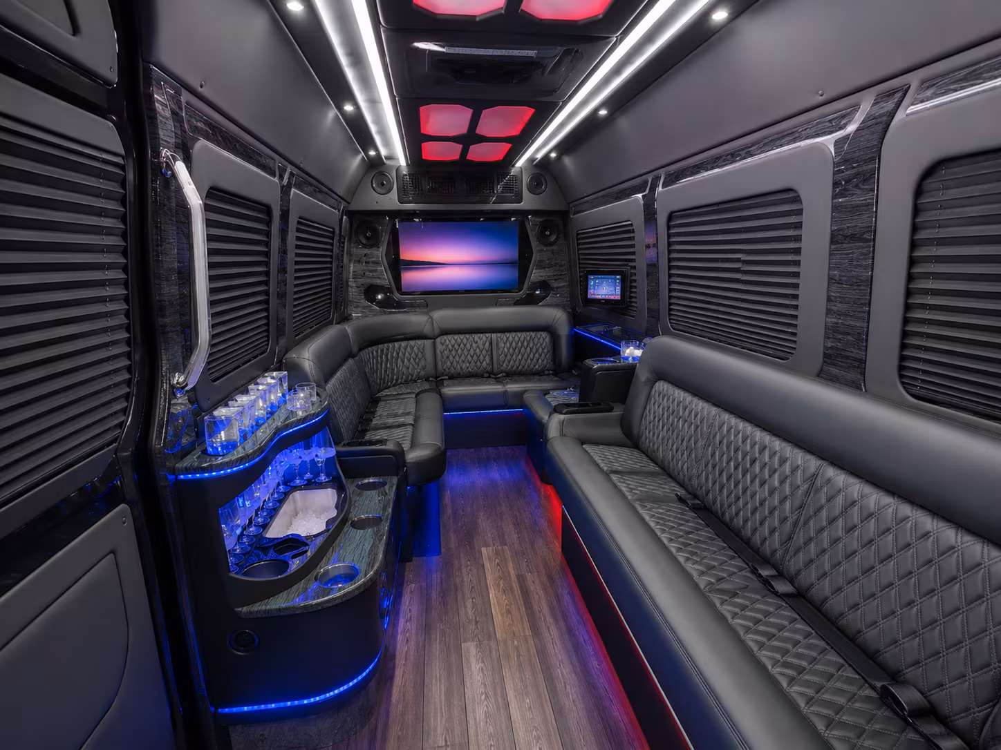 tuscaloosa 20 passenger party bus interior