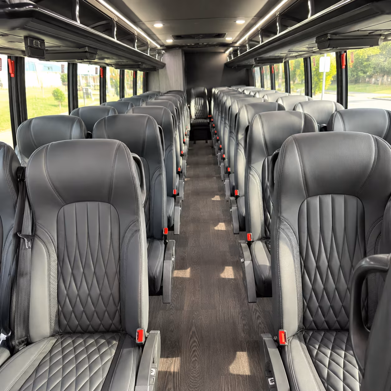 tuscaloosa 25 passenger minibus inside