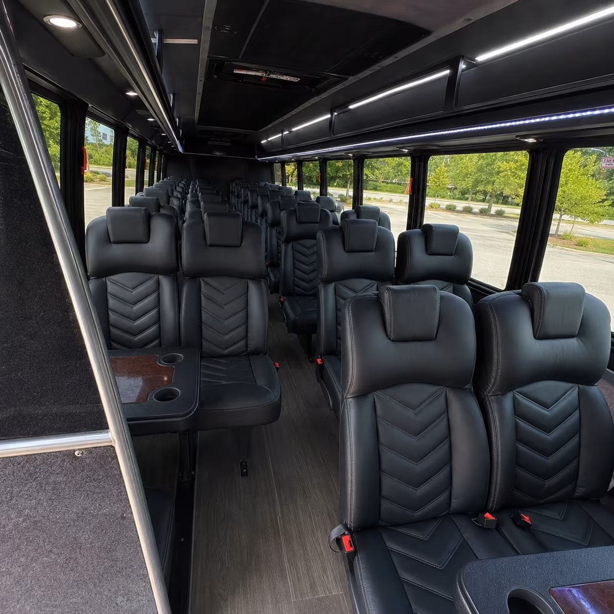 tuscaloosa 30 passenger minibus inside