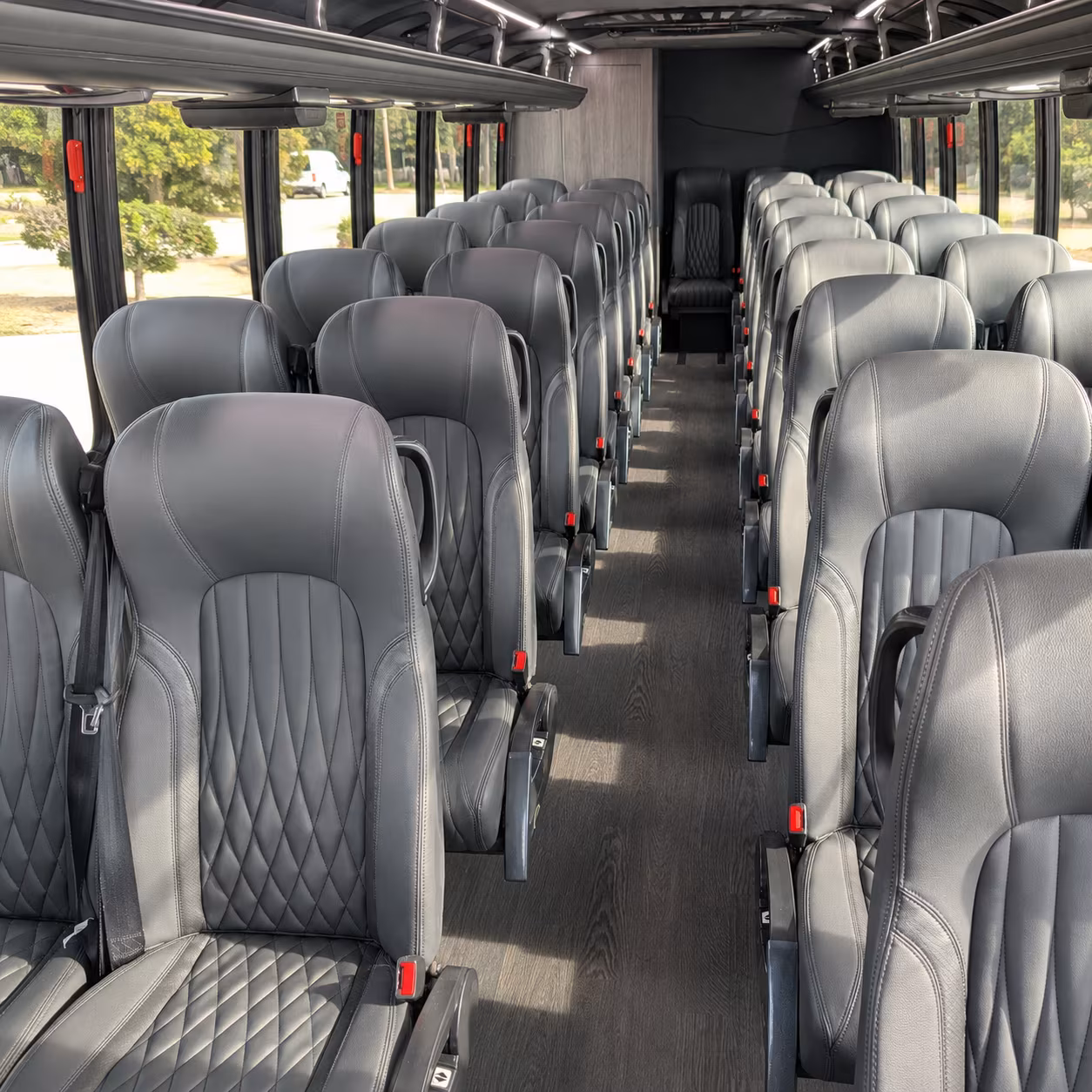 tuscaloosa 30 passenger minibus interior