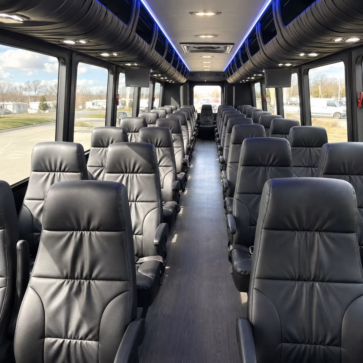 tuscaloosa 35 passenger minibus inside
