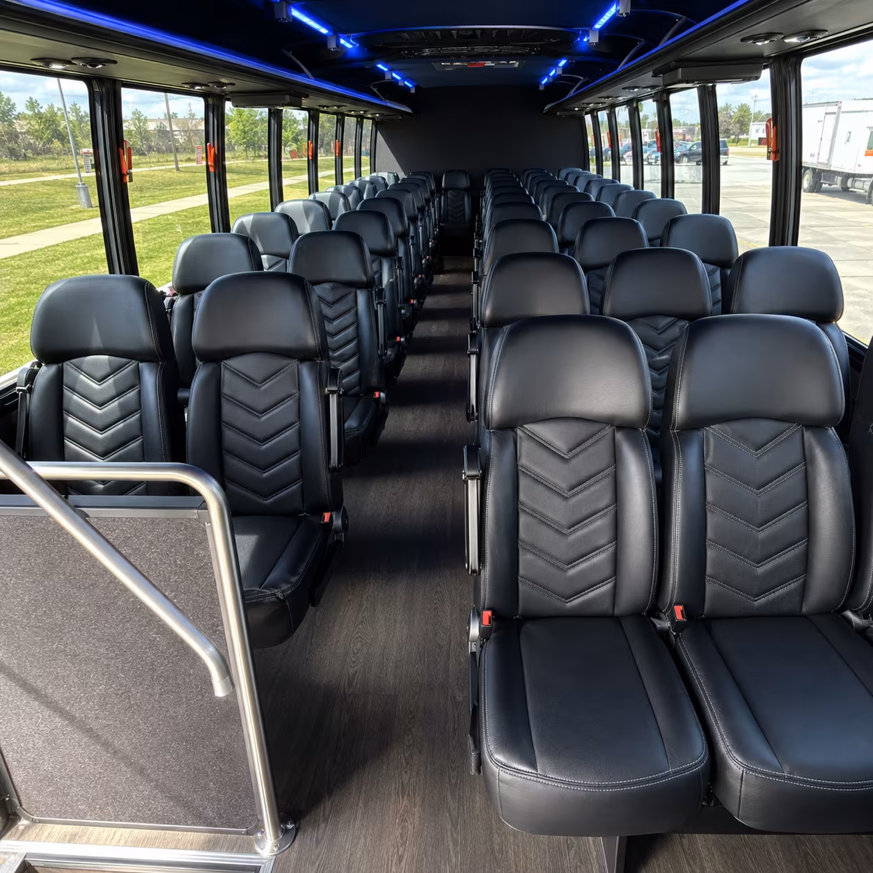 tuscaloosa 35 passenger minibus interior