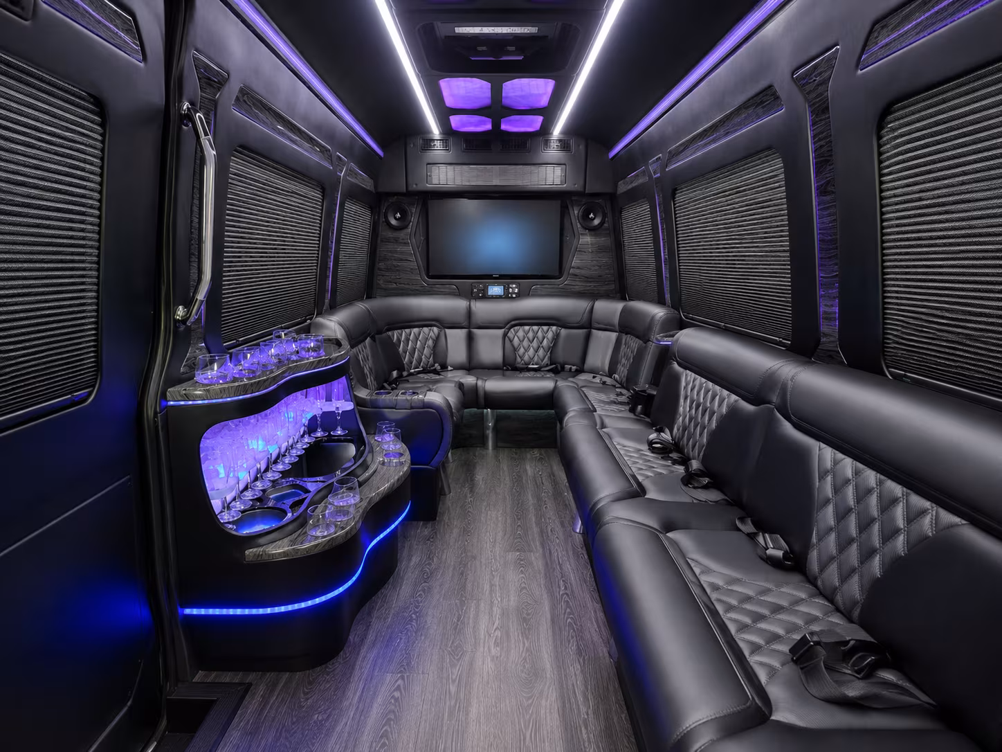 tuscaloosa 50 passenger party bus inside