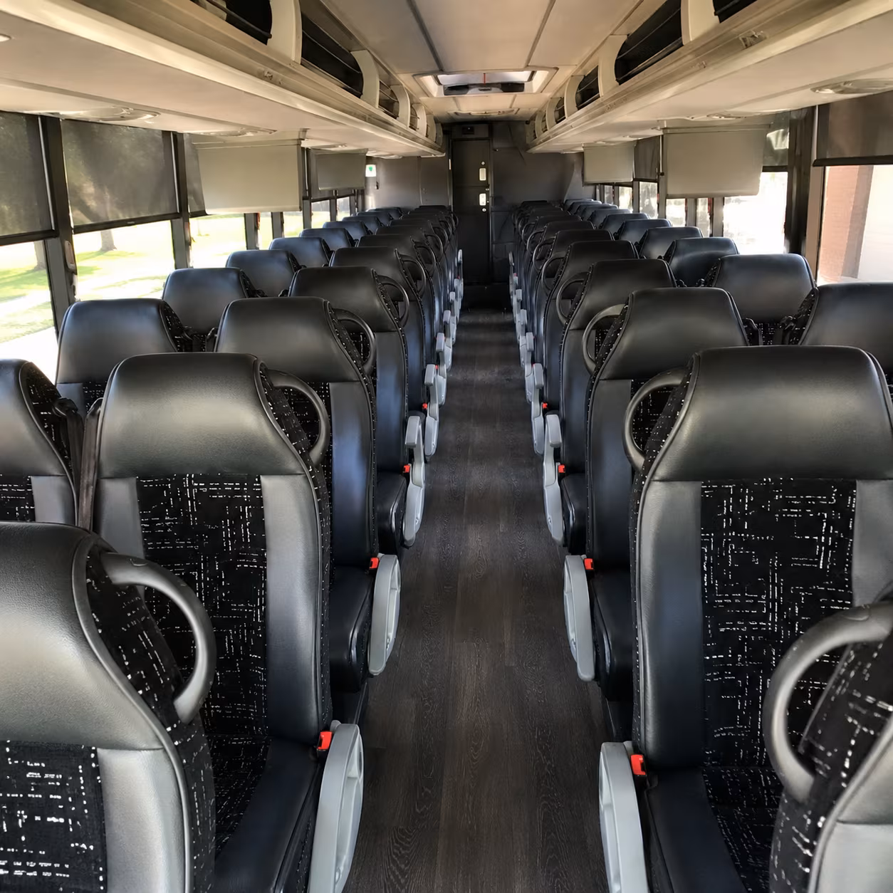 tuscaloosa 56 passenger charter bus interior