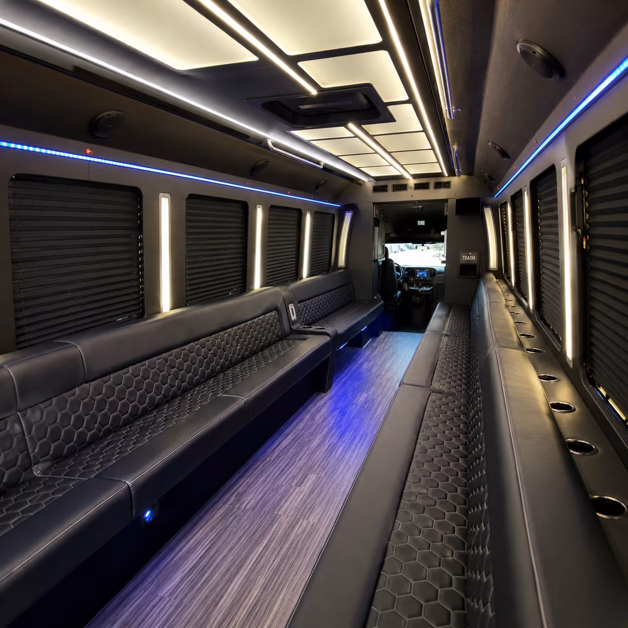 tuscaloosa party bus rental interior