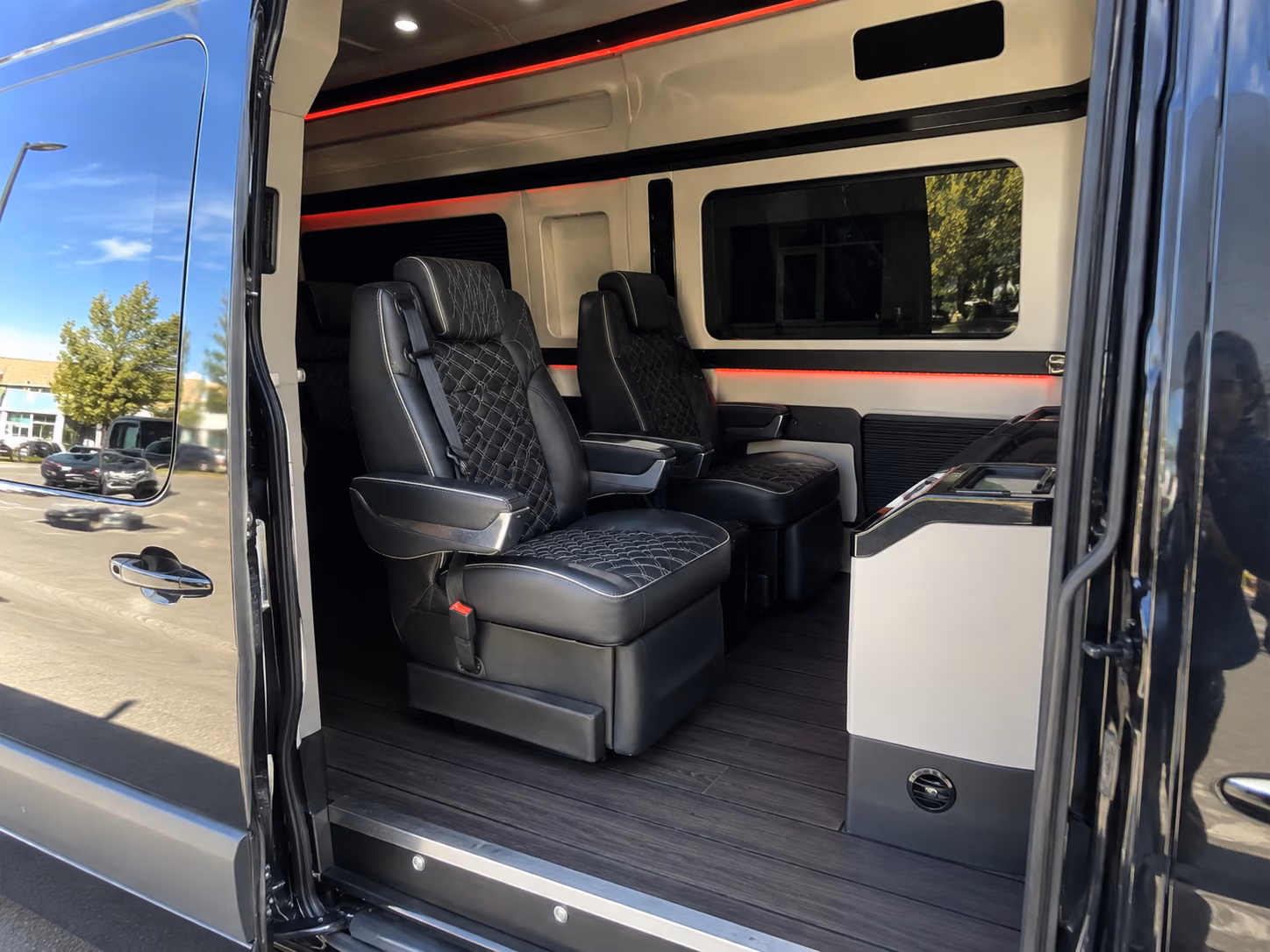 tuscaloosa sprinter van with driver interior